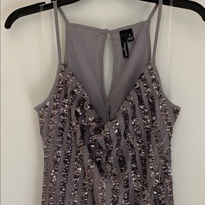 Mauve sequin dress
